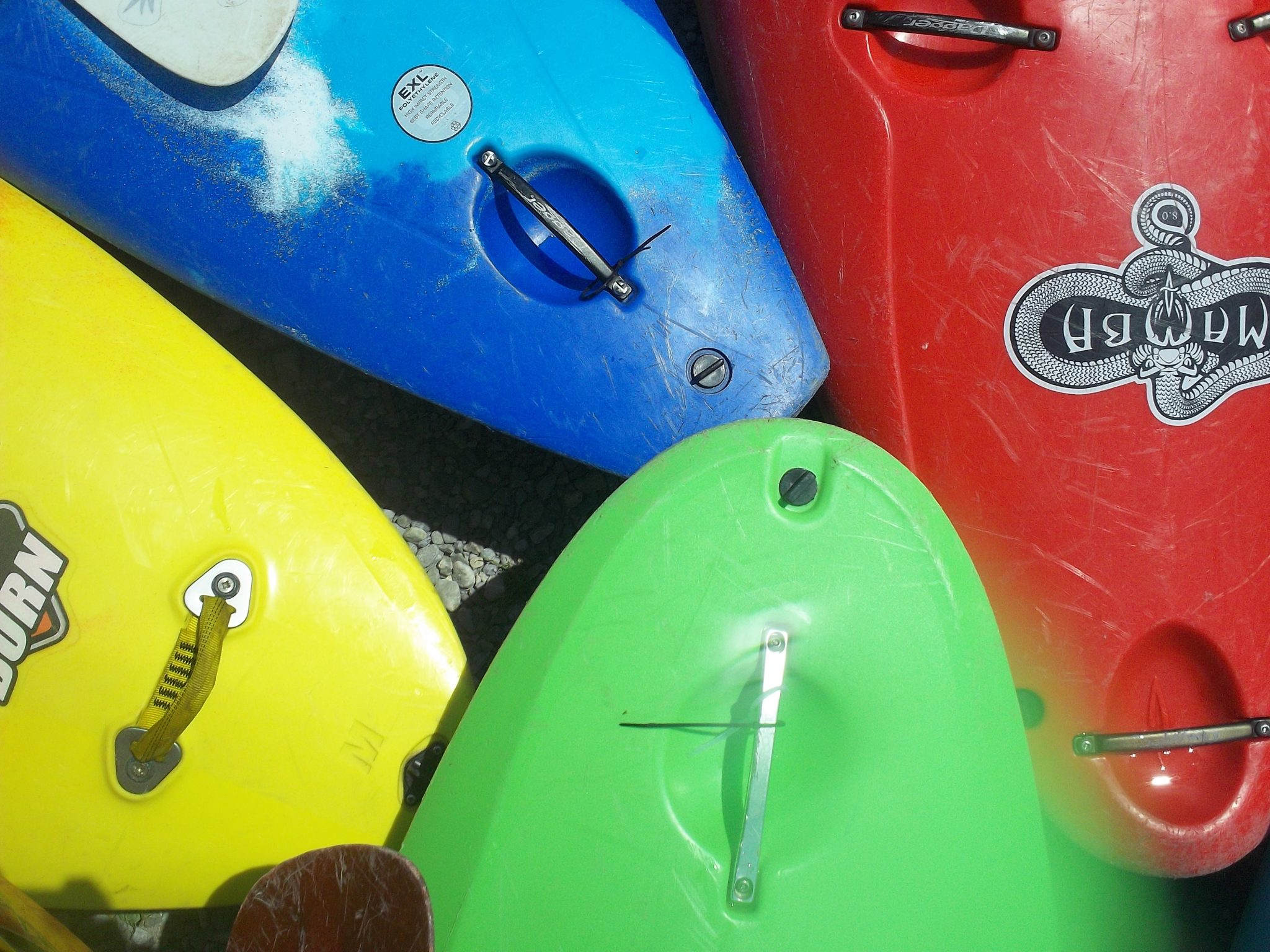 Colourful boats